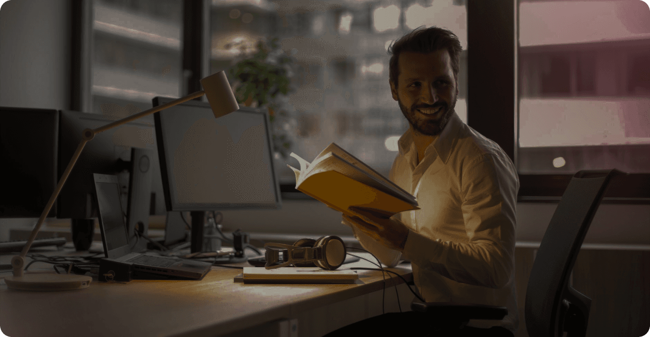 Businessman with folder
